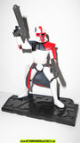 star wars action figures ARC TROOPER 2005 red clone trooper commander