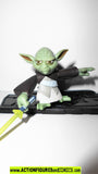 star wars action figures YODA clone wars animated 2003