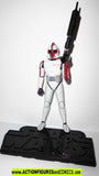 star wars action figures CLONE TROOPER CAPTAIN red 2005 clone wars