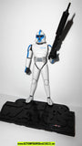 Star wars action figures CLONE TROOPER CAPTAIN blue 2005 clone wars