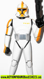 Star wars action figures CLONE TROOPER CAPTAIN yellow 2005 clone wars