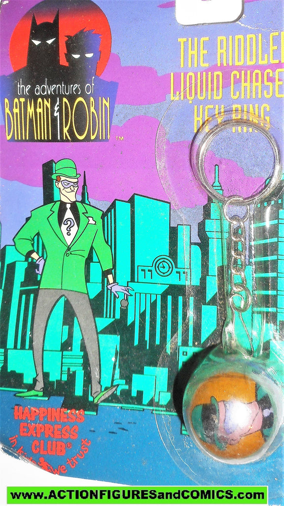 batman animated series RIDDLER Liquid Chaser Key Ring 1995 adventures ...