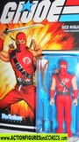 Gi joe RED NINJA Cobra 2021 Reaction figures super7 cartoon moc