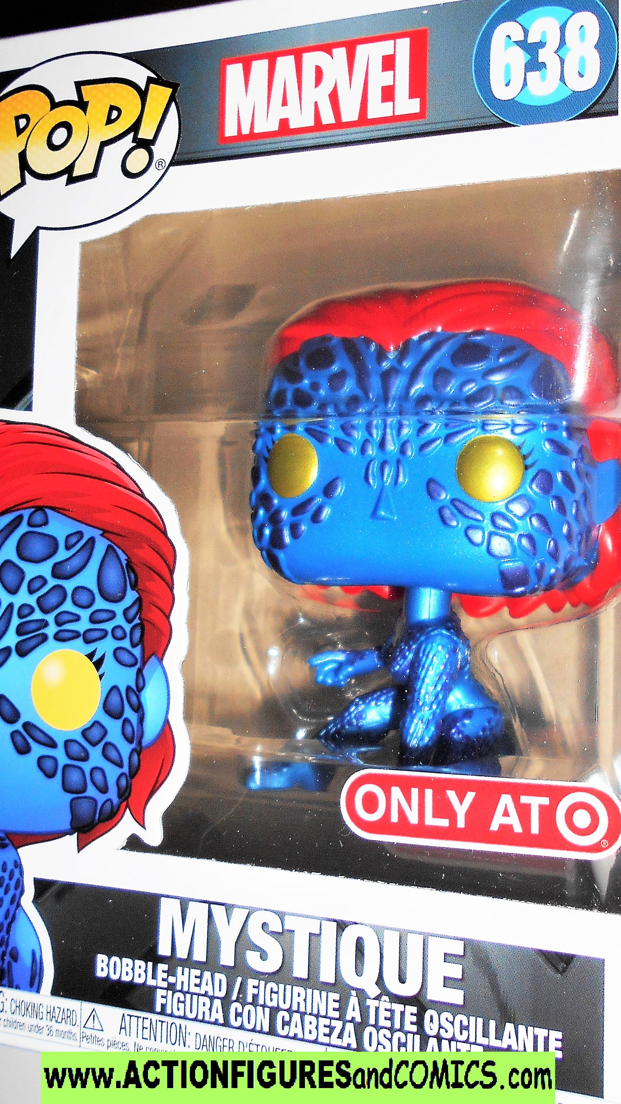 Funko Pop Marvel MYSTIQUE 638 X-men bobble-head vinyl moc
