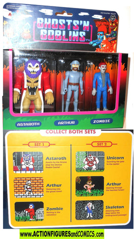 Reaction figures GHOST & GOBLINS 3 pack video game moc