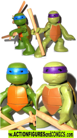 teenage mutant ninja turtles DON & LEO toddler in training 2012