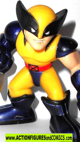 Marvel Super Hero Squad WOLVERINE yellow blue x-men dark