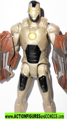 marvel universe IRON MAN 3 ghost armor GOLD rocket guantlets