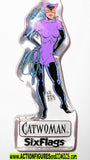 batman animated series CATWOMAN KEYCHAIN six flags dc universe