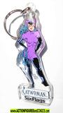 batman animated series CATWOMAN KEYCHAIN six flags dc universe