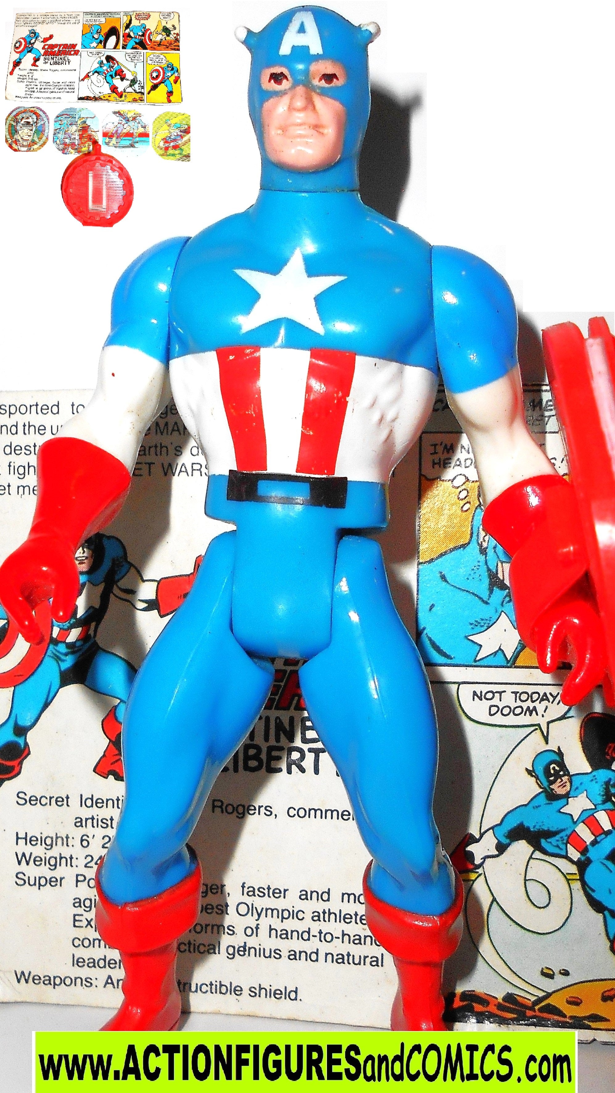 1984 Mattel Secret Wars Loose Action Figure - Captain America