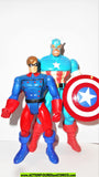 marvel universe toy biz CAPTAIN AMERICA & BUCKY complete 1998 toybiz