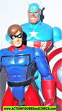 marvel universe toy biz CAPTAIN AMERICA & BUCKY complete 1998 toybiz