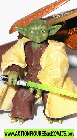 star wars action figures YODA #3 firing cannon revenge of the sith