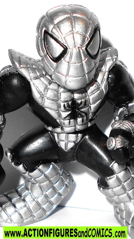 Marvel Super Hero Squad SPIDER-MAN silver web armored suit