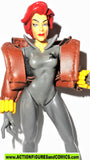 marvel universe toy biz BLACK WIDOW gold 1998 complete action figures