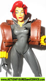 marvel universe toy biz BLACK WIDOW gold 1998 complete action figures