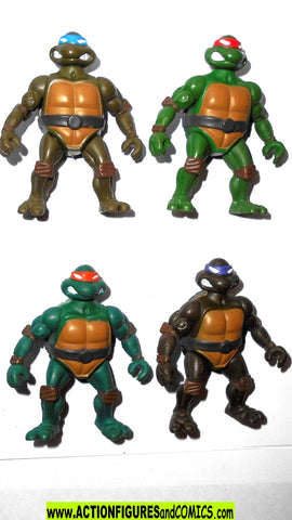 teenage mutant ninja turtles ALL FOUR 2003 mini turtles 2002