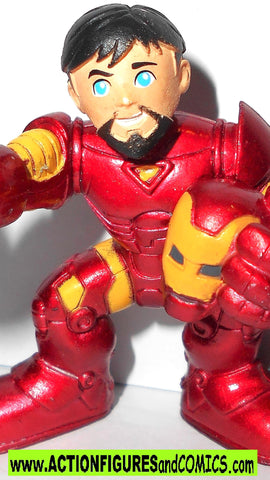 Marvel Super Hero Squad IRON MAN Tony stark unmasked 2008