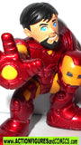 Marvel Super Hero Squad IRON MAN Tony stark unmasked 2008