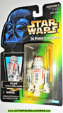 star wars action figures R5-D4 green card STRAIGHT LATCH power of the force 1996 moc
