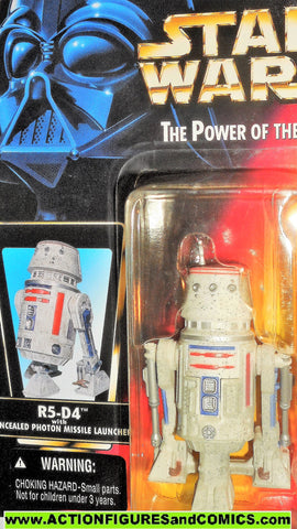 star wars action figures R5-D4 red orange card power of the force 1996 moc