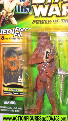 star wars action figures CHEWBACCA mechanic power of the jedi moc