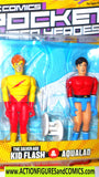 dc direct KID FLASH & AQUALAD 2003 pocket heroes MOC
