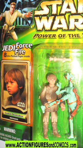 star wars action figures ANAKIN SKYWALKER mechanic power of the jedi moc