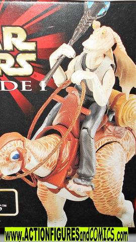star wars action figures KAADU Jar Jar Binks 1999 moc mib