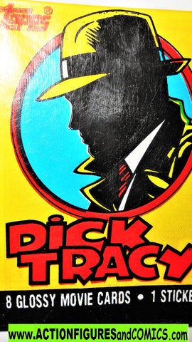 Dick Tracy TRADING CARD topps UNOPENED WAX PACK 1990 cover 2