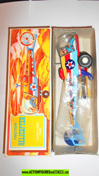 HELICOPTER Friction tin toy retro vintage reissue collector item ...