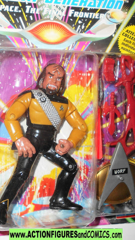 Star Trek WORF 1992 series 1 klingon playmates tng moc