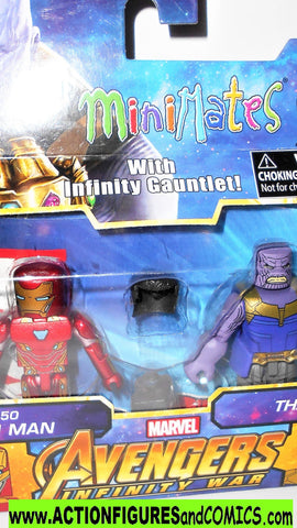 minimates IRON MAN mark 50 THANOS avengers infiity war marvel universe moc mib