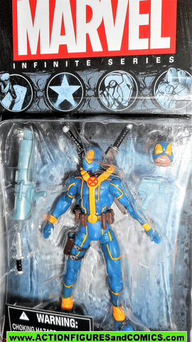 marvel universe DEADPOOL Infinite Series 2015 x-men X-force yellow blue moc