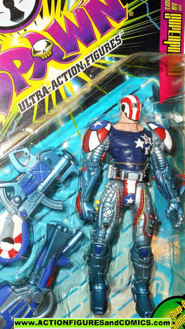 Spawn SUPER PATRIOT series 6 1996 REPAINT VARIANT todd mcfarlane moc