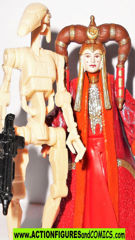 star wars action figures BATTLE DROID QUEEN AMIDALA exclusive variant