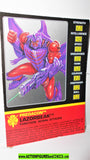 Transformers beast wars LAZORBEAK File Card pterodactyle laserbeak 1996