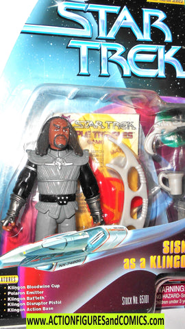 Star Trek COMMANDER SISKO Klingon silver acc playmates moc