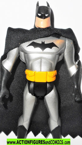 batman animated series BATMAN 2002 Mattel SILVER all black cape