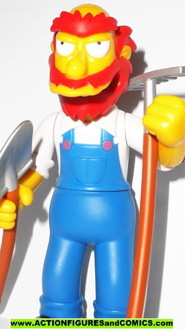 simpsons GROUNDSKEEPER WILLIE series 4 2001 playmates