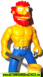 simpsons GROUNDSKEEPER WILLIE Raging shirtless 100%