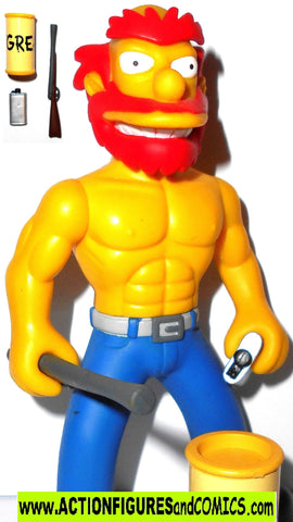 simpsons GROUNDSKEEPER WILLIE Raging shirtless 100%