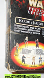 star wars action figures KAADU Jar Jar Binks MULTI LINGUAL 1999 moc mib