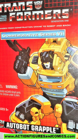 Transformers generation 1 GRAPPLE universe commemorative 2003 reissue
