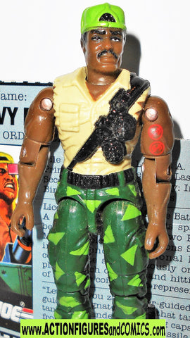 gi joe HEAVY DUTY 1991 vintage w File Card hasbro toys action figures