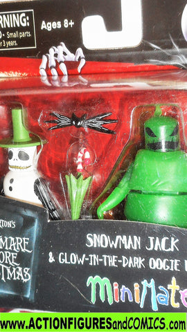 minimates Nightmare Before Christmas SNOWMAN JACK Oggie Boogie wave moc 00