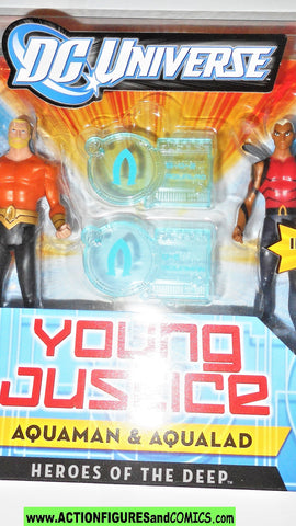 Young Justice AQUAMAN & AQUALAD 2 pack league dc universe moc mib