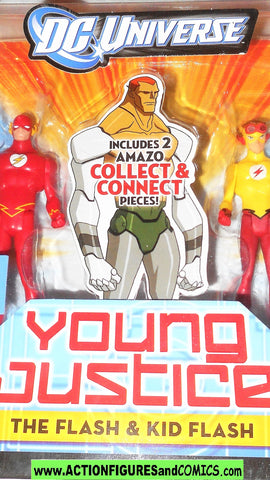Young Justice FLASH & KID FLASH 2 pack league dc universe moc mib