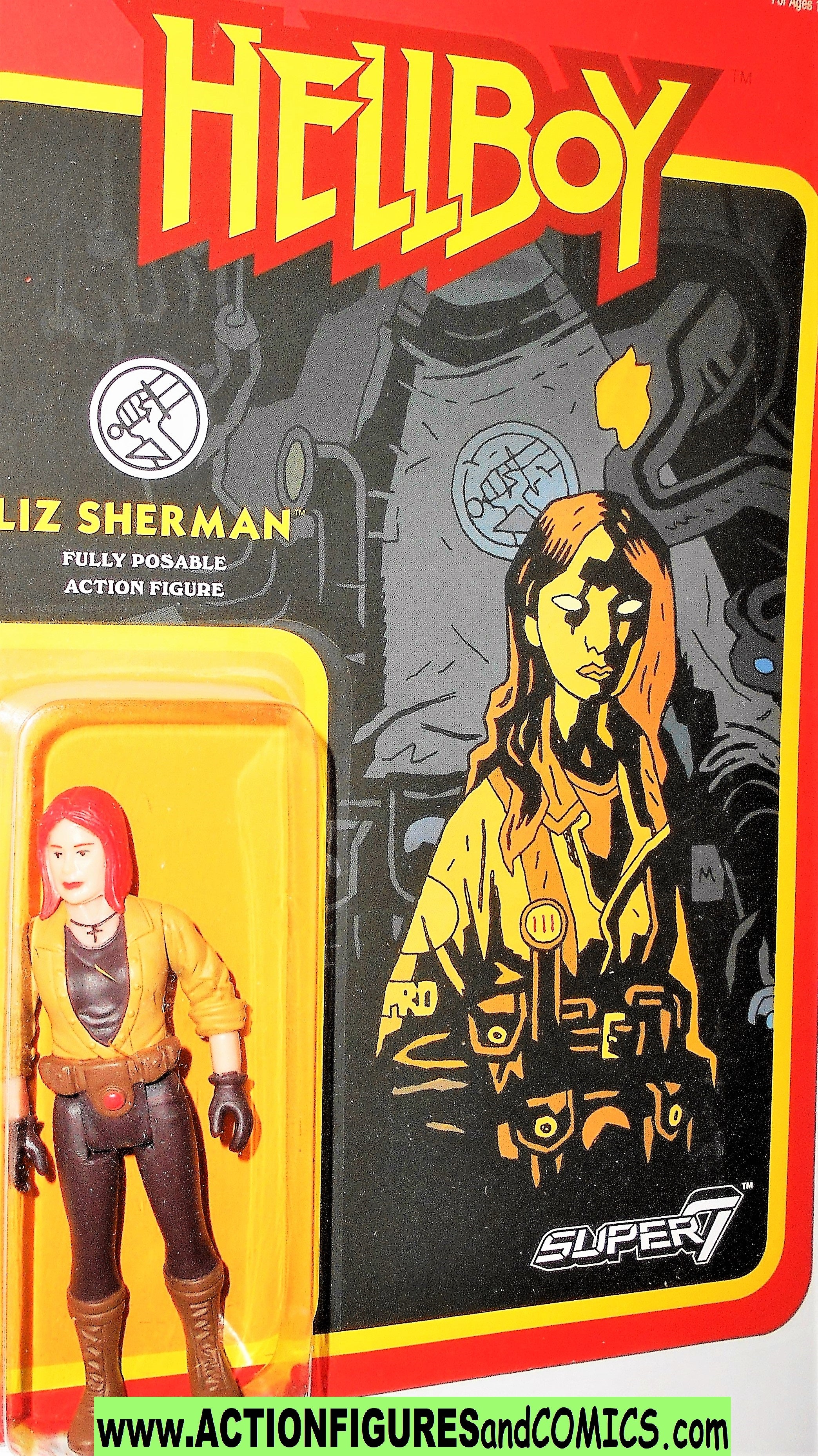Reaction figures Hellboy LIZ SHERMAN 2016 funko super7 moc